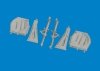 Eduard 672384 P-51D undercarriage legs PRINT EDUARD 1/72
